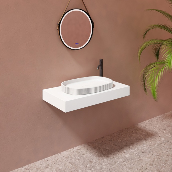 Раковина накладная ABBER Stein 55 белый  AS2601 - 1