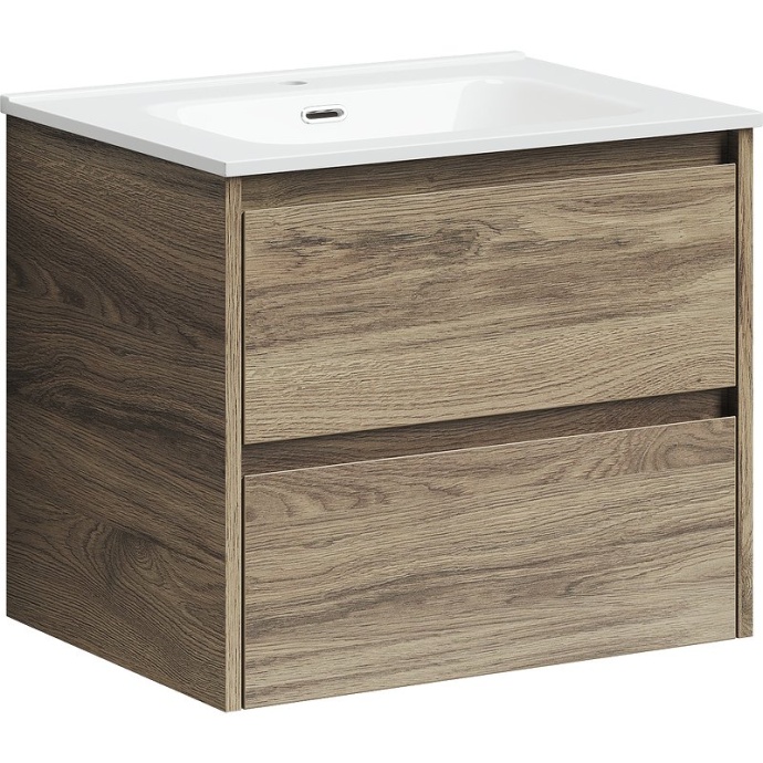 Тумба под раковину подвесная Sancos Libra 60 светлое дерево LB60ECH - 0