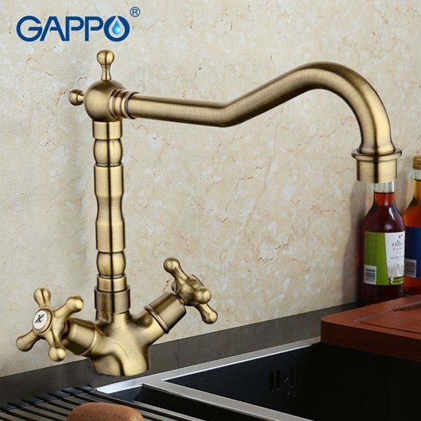 Смеситель для кухни Gappo бронзовый G4063-4 - 0