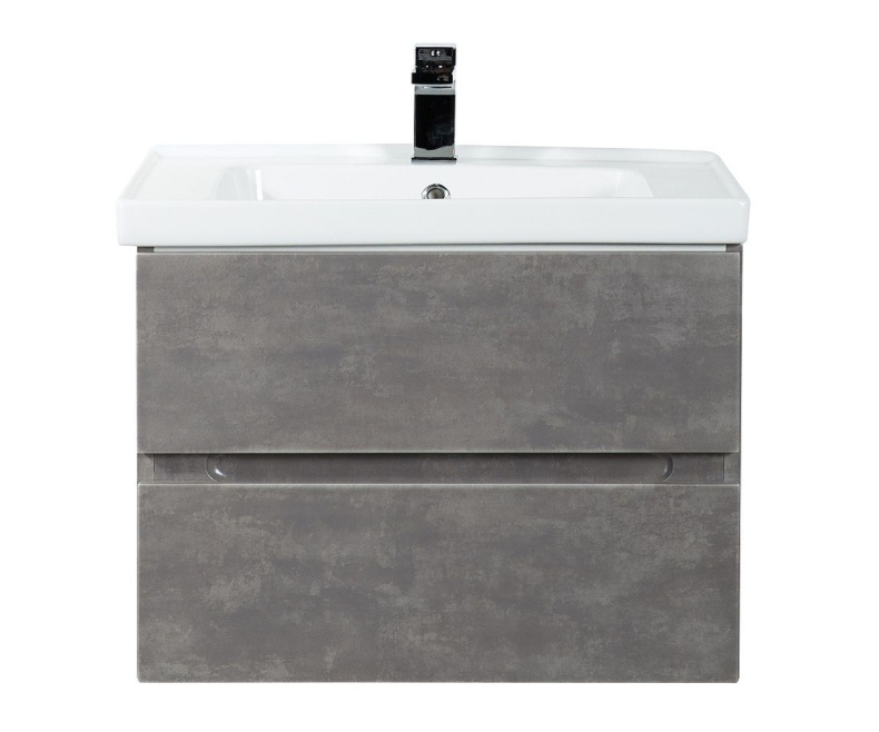 TECHNO База под раковину подвесная с двумя выкатными ящиками, АЙС Какао AM-Techno-700-2C-SO-FC305 - 1