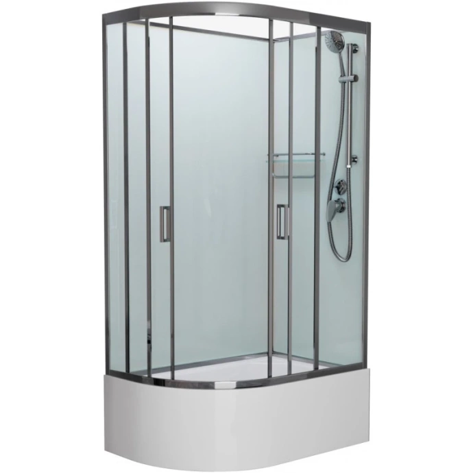 Душевая кабина Frank Brilliant 120х80 хром стекло прозрачное 190009 - 0