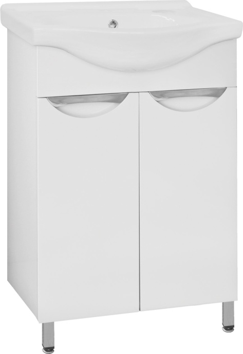 Тумба с раковиной Style Line Жасмин 60 белая - 6