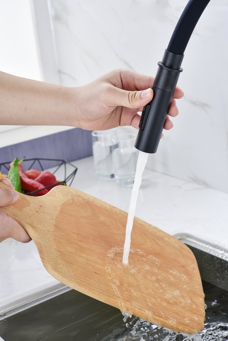 Смеситель для кухни Paulmark Halt темно - серый матовый Ha214021-401 - 9