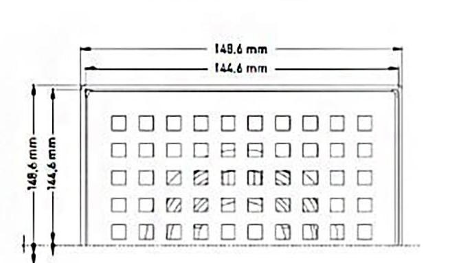 Душевой трап Berges Trend 15х15 хром глянцевый 091002 - 1