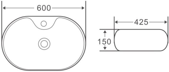 Раковина BelBagno BB1151 накладная - 2