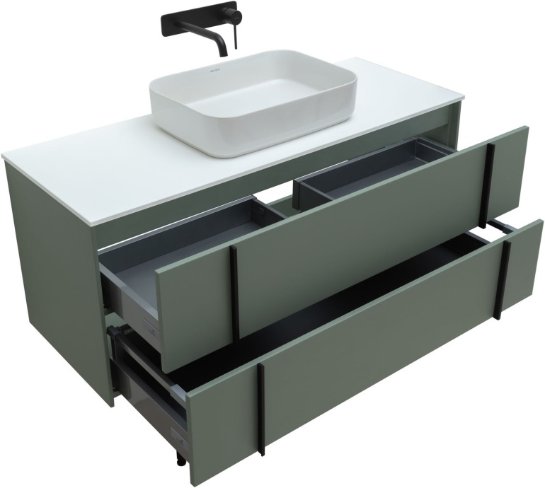 Тумба под раковину Allen Brau Reality 120 серо - зеленый матовый 1.32008.CGM - 6