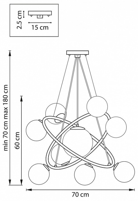 Подвесная люстра Lightstar Croco 815390 - 2