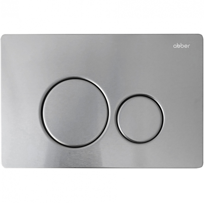 Клавиша смыва Abber хром матовый AC0121MCH - 0