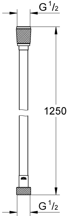 Душевой шланг Grohe Silverflex 28362GL0 125см, холодный рассвет - 1