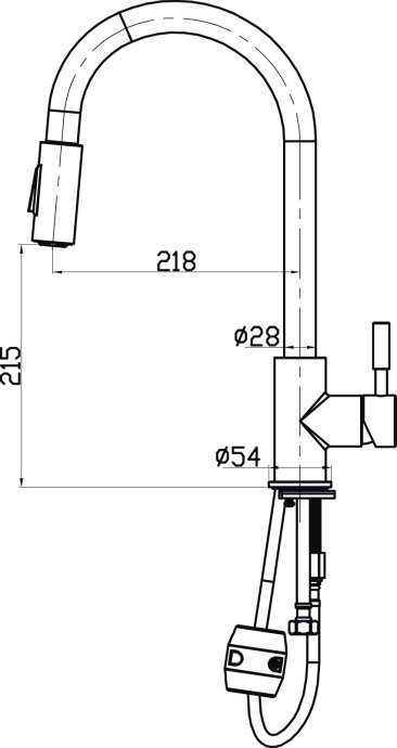 Смеситель BelBagno BB-LAM31A-IN для кухонной мойки - 1