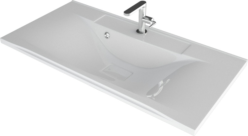 Тумба с раковиной Vod-Ok Марко 90 белая - 5