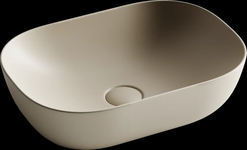 Раковина накладная Ceramica Nova Element 45.5х32.5 бежевая матовая CN6009MC - 0