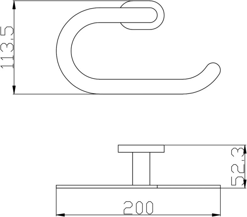 Полотенцедержатель Rav Slezak Yukon хром - белый YUA0401CB - 1