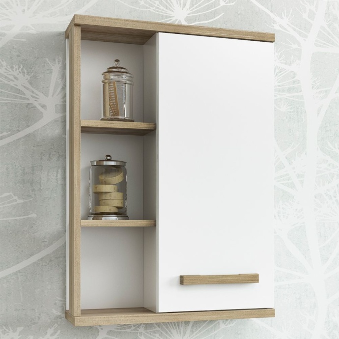 Шкаф Sanflor Ингрид 50 швейцарский вяз, белый C03688 - 0