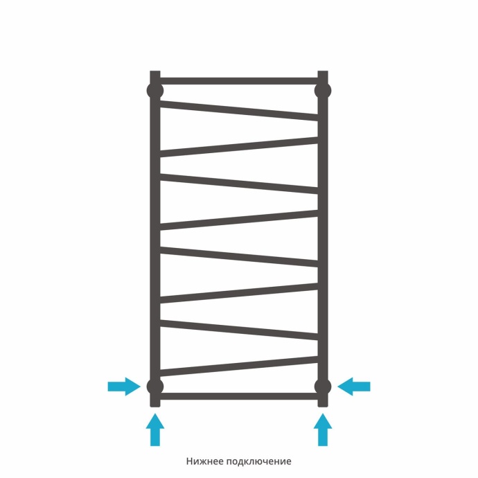 Полотенцесушитель водяной ДР Сирокко 1000х500 (Без покрытия) 00-0253-1050 - 3
