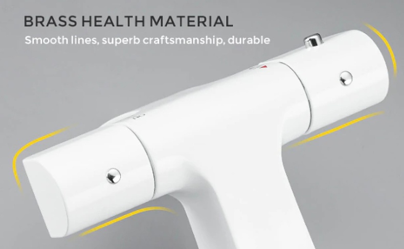 Смеситель для раковины Gappo белый хром G1007-50 - 2