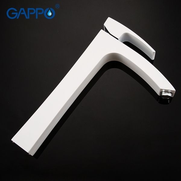Смеситель для раковины Gappo белый G1007-18 - 2