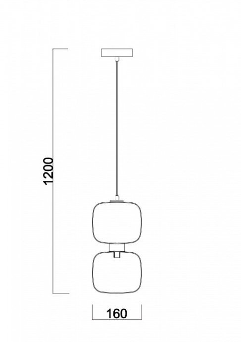 Подвесной светильник Freya FR5215PL-01CH - 3