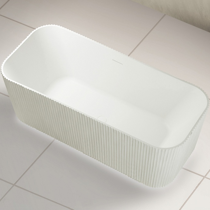 Ванна из искусственного камня Abber Stein 170х75 белый матовый AS9663 - 0