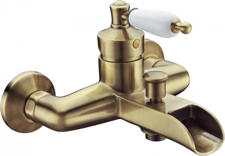 Смеситель для ванны Boheme Vogue бронза с белым 203-MR-W - 0