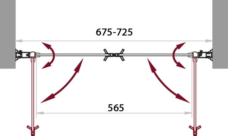 Душевая дверь в нишу BelBagno Sela B 2 70 C Cr SELA-B-2-70-C-Cr - 2