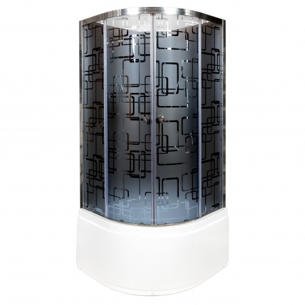 Душевая кабина Deto BM 90х90 хром  BM4590NBLACK - 1