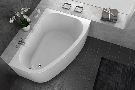 Акриловая ванна Kolpa San Chad 170х120 левая белая 5012-01 - 1