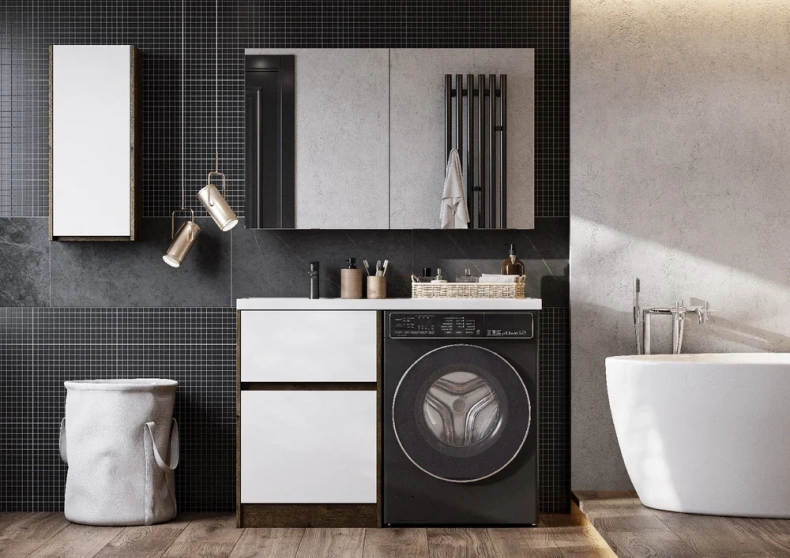 Тумба с раковиной Aquaton Лондри 60 светлое дерево-белый 1A2669K2LHDR0 - 6