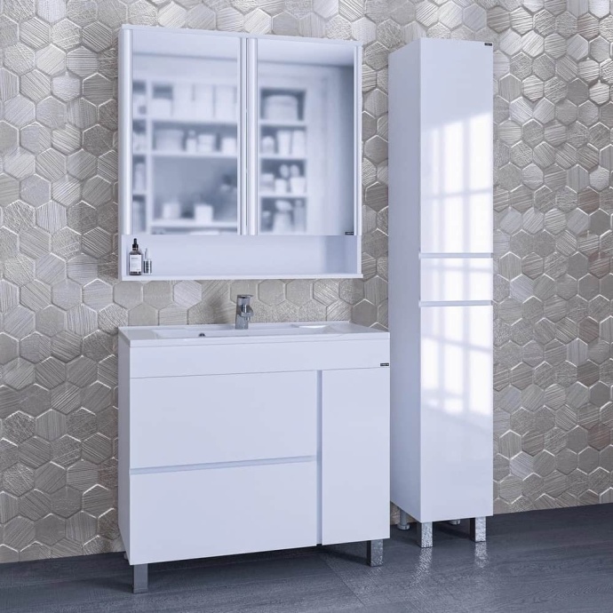 Шкаф-пенал напольный Санта Марс 30 белый 700247 - 3