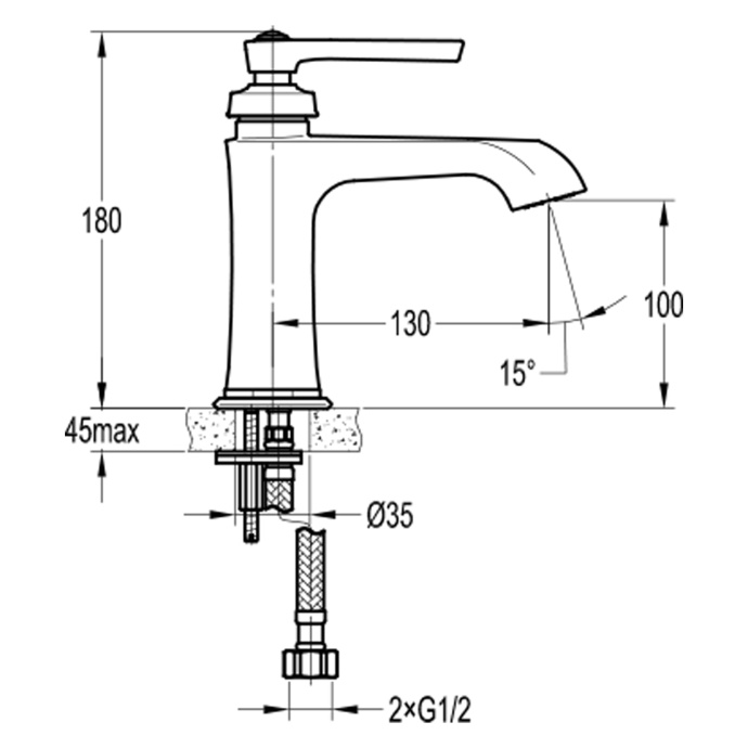 Swedbe Terracotta Art Смеситель для раковины, 2500 - 1