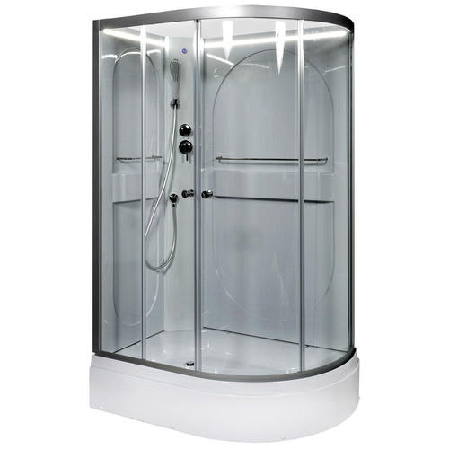 Душевая кабина Deto L 120х80 с подсветкой, хром  L520LNLED - 1