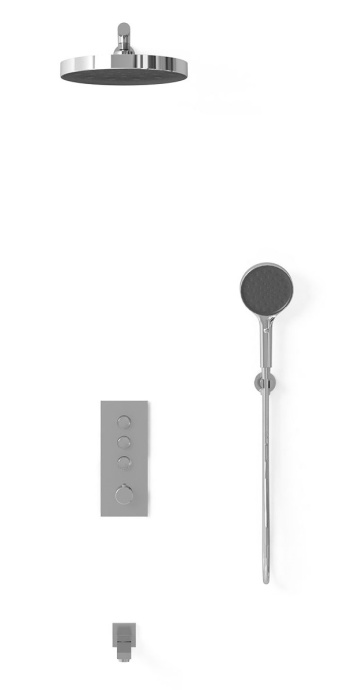 Душевой комплект Vincea Inspire с термостатом хром VSFW-433TI2CH - 1