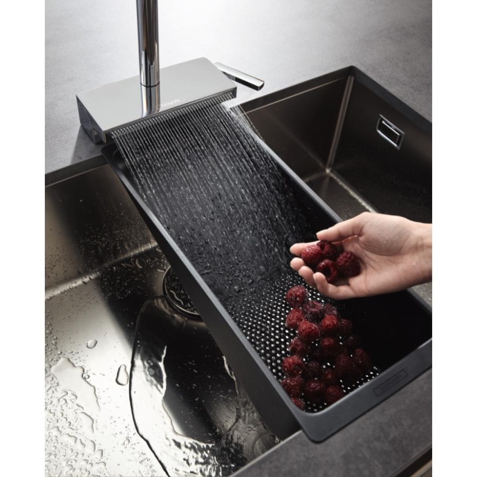 Кухонный смеситель однорычажный, 170, с вытяжным душем, 3jet Hansgrohe 73837800 - 2