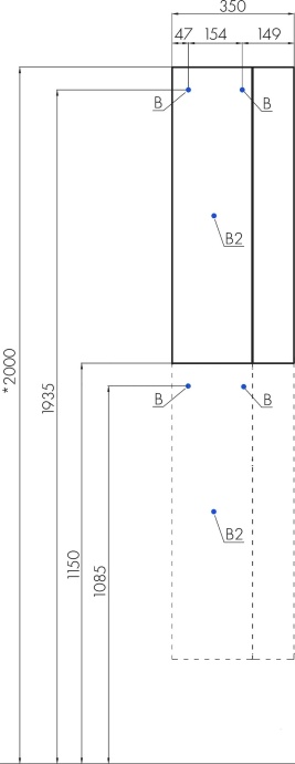 Шкаф подвесной Aquaton Терра 35 светлое дерево-серый 1A247503TEKA0 - 6
