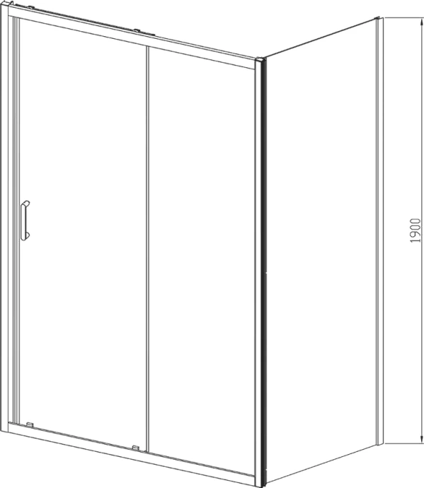 Душевой уголок Vincea Arno 120х90 профиль черный стекло тонированное VSR-1A9012CGB - 2