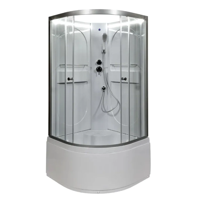 Душевая кабина Deto L 90х90 хром  L690NLED - 0