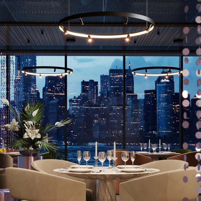 Подвесная светодиодная люстра Odeon Light Hightech Fonda 4317/93L - 4