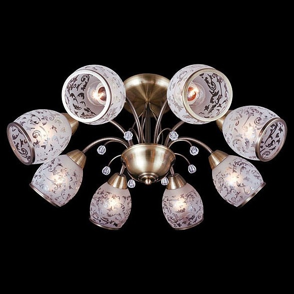 Люстра на штанге Eurosvet Gabriella 30026/8 античная бронза - 0