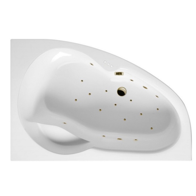 Ванна акриловая Excellent Newa Relax R 160х95 с гидромассажем белый - бронза WAEX.NEP16.RELAX.BR - 0