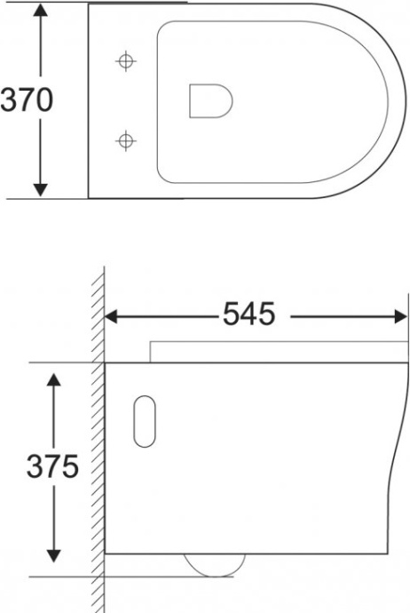 Унитаз подвесной BelBagno Ancona BB1224CHR безободковый - 2