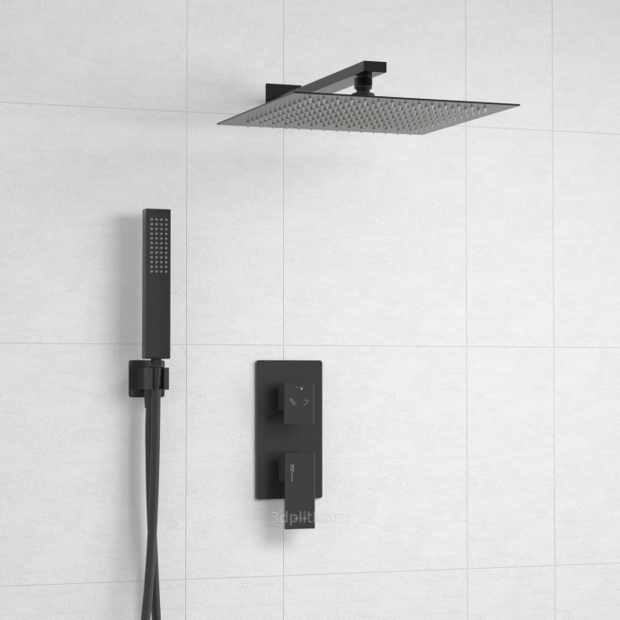 Душевой комплект WasserKraft Abens чёрный матовый A16162 - 1