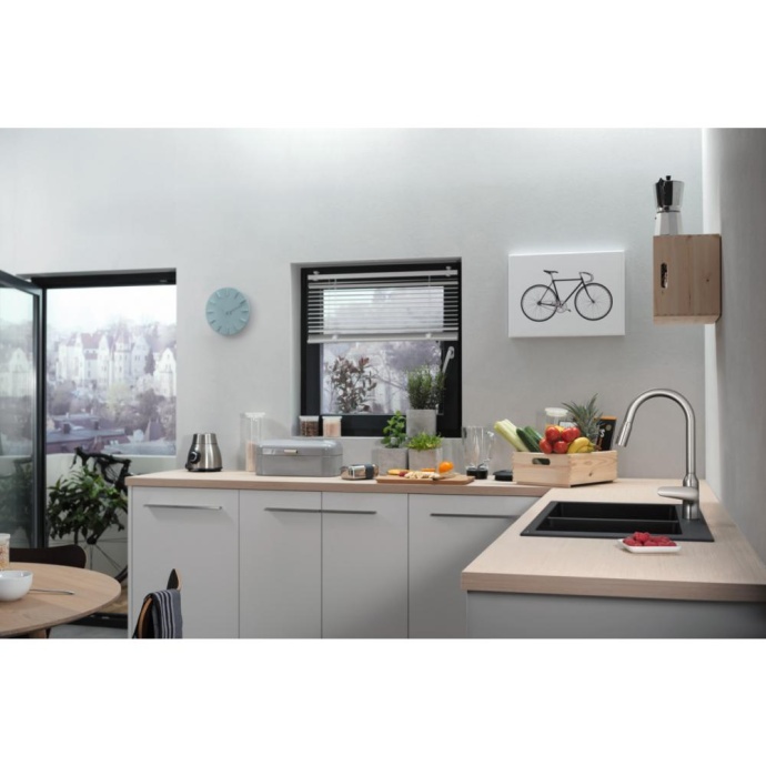 Кухонный смеситель однорычажный, 220, с вытяжным душем, 2jet Hansgrohe 71800000 - 1