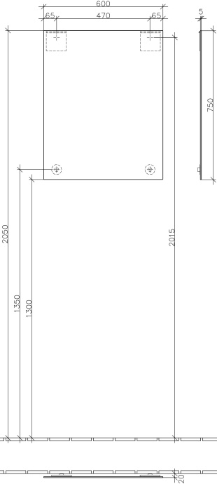Зеркало в ванную Villeroy & Boch More to See 60 см  A3106000 - 1