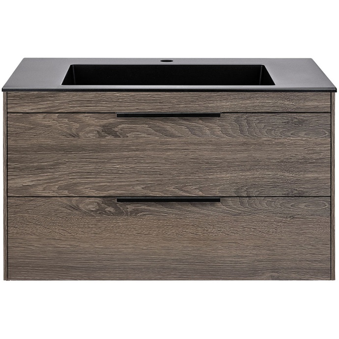 Тумба под раковину Vincea Chiara 80 темное дерево VMC-2C2800RO - 3