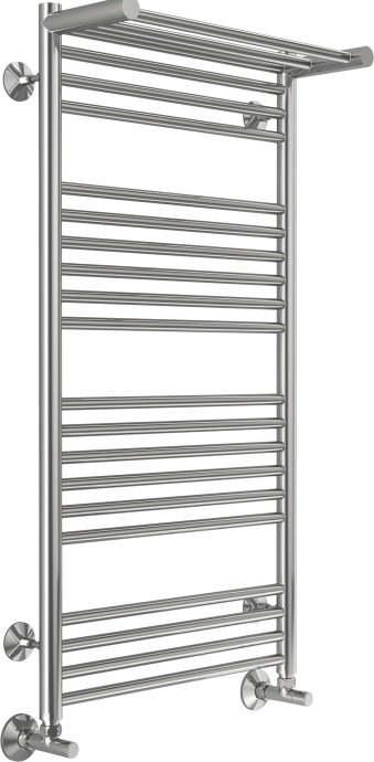 Водяной полотенцесушитель Terminus Аврора П20 500х1000 с полкой Хром 4670078529442 - 1