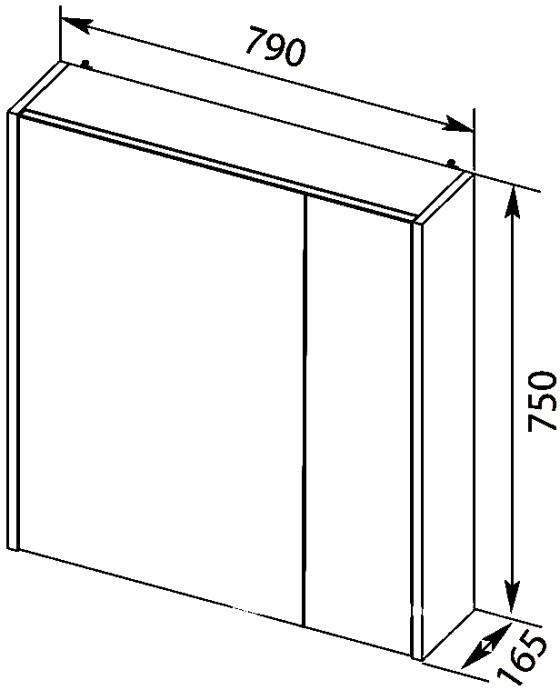 Зеркало-шкаф Aquanet Палермо 80 254538 - 6