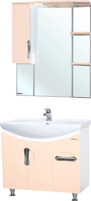 Мебель для ванной Bellezza Лагуна 75 бежевая - 0