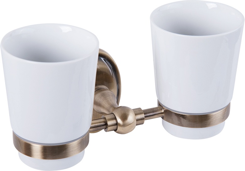 Стакан Veragio Bonjour VR.BNR-7842.BR двойной, бронза - 0