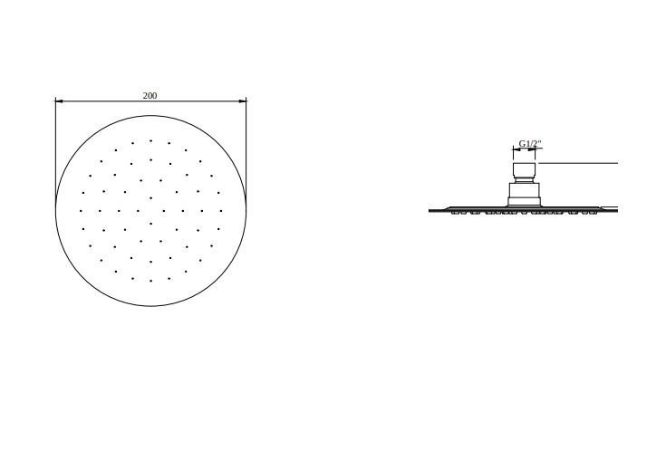 Верхний душ Villeroy&Boch Universal хром  TVC00040120061 - 2