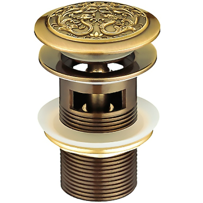 Донный клапан Bronze de Luxe Орнамент click-clack Бронза, 21989 - 0